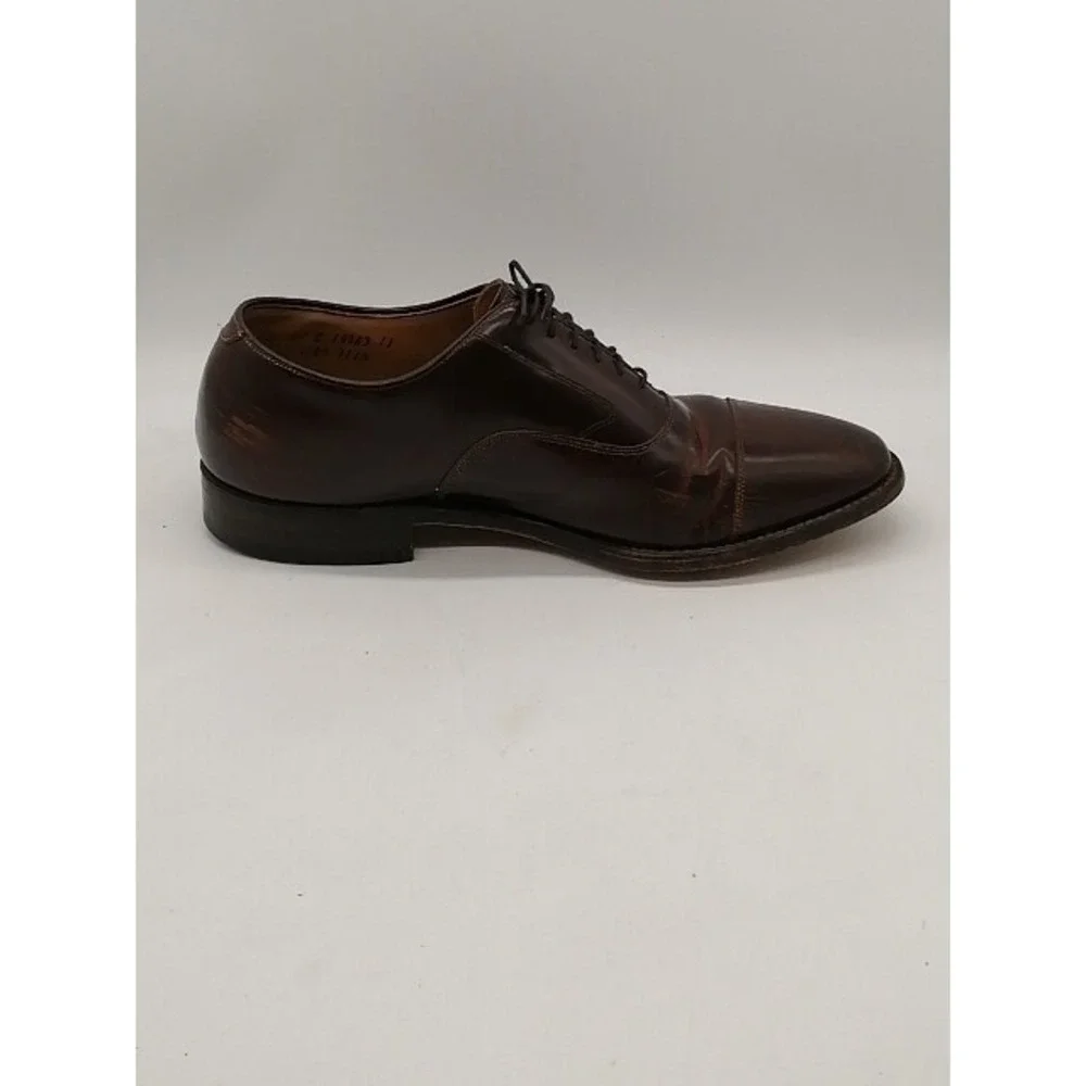 Johnston & Murphy Shoes Oxfords Mens 15463-11 Brown 10.5 Dress Leather Classic
